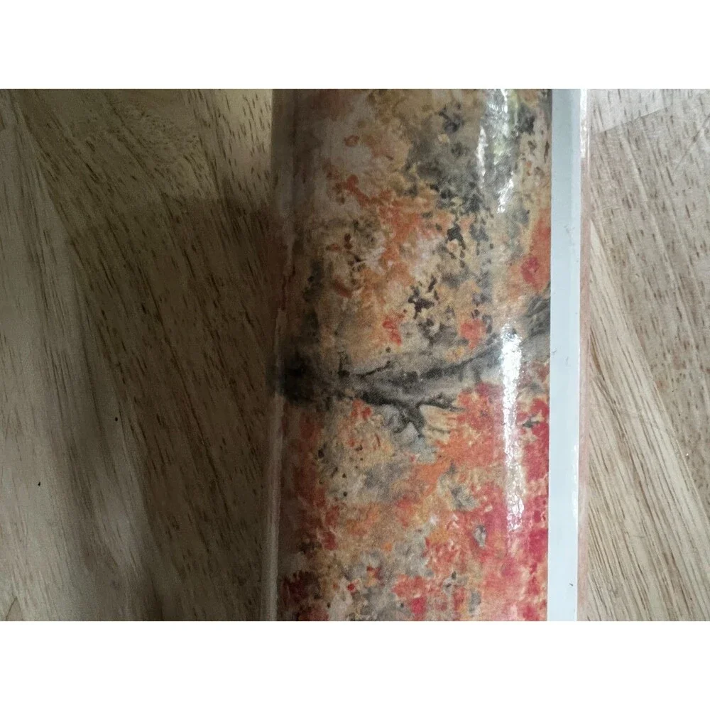 UK wall panel linen trees coral Abstract Watercolor 6 mural leaves 118